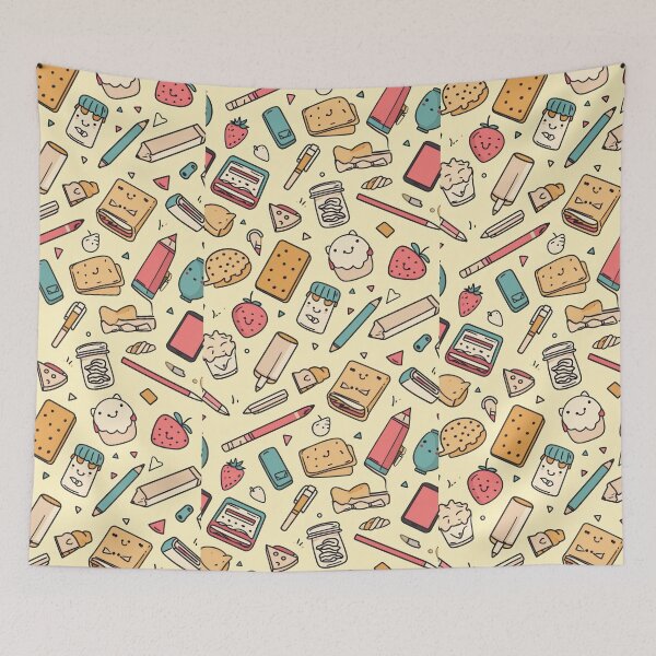 Item preview, Colorful Kawaii Patterns Featuring Animals and Food designed and sold by Piotrek0001.