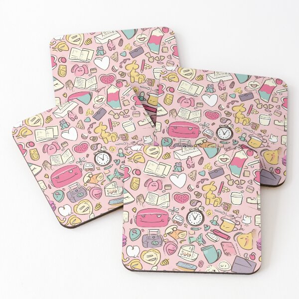 Item preview, Colorful Kawaii Patterns Featuring Animals and Food designed and sold by Piotrek0001.