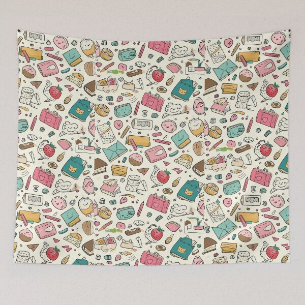 Item preview, Colorful Kawaii Patterns Featuring Animals and Food designed and sold by Piotrek0001.