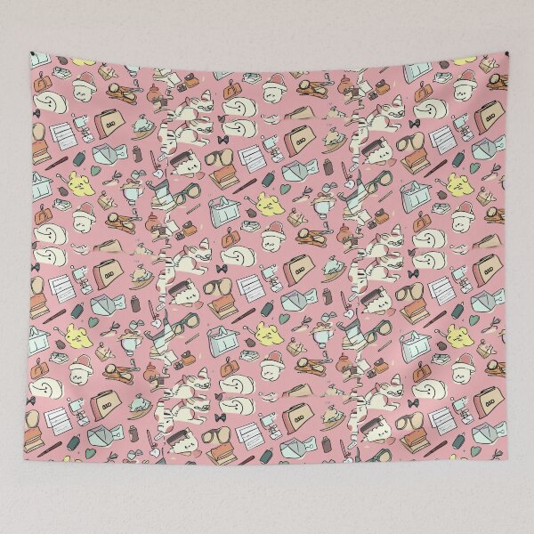 Item preview, Colorful Kawaii Patterns Featuring Animals and Food designed and sold by Piotrek0001.