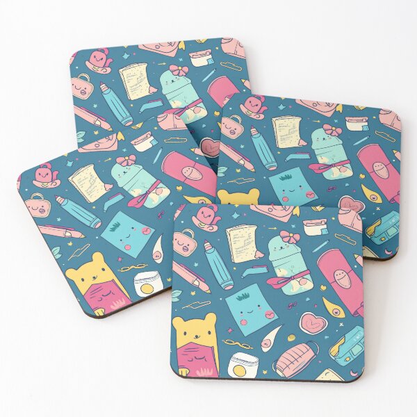 Item preview, Colorful Kawaii Patterns Featuring Animals and Food designed and sold by Piotrek0001.