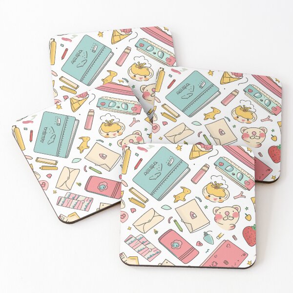 Item preview, Colorful Kawaii Patterns Featuring Animals and Food designed and sold by Piotrek0001.
