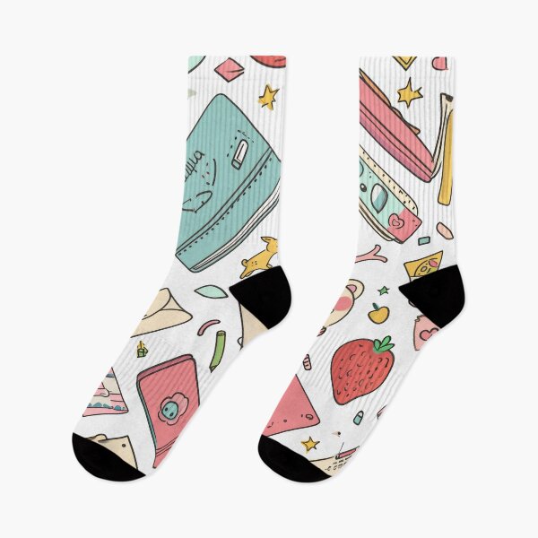 Item preview, Colorful Kawaii Patterns Featuring Animals and Food designed and sold by Piotrek0001.