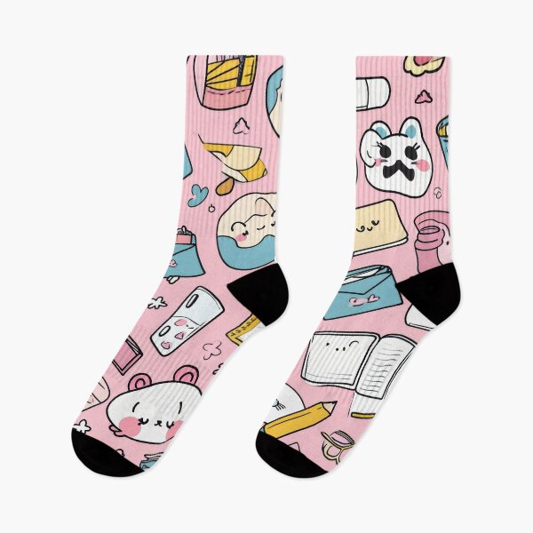 Item preview, Colorful Kawaii Patterns Featuring Animals and Food designed and sold by Piotrek0001.
