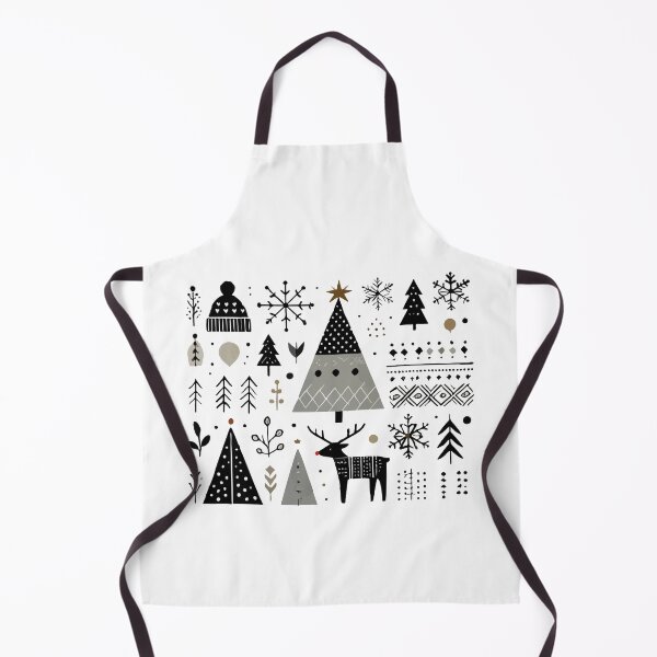 Item preview, Scandinavian Christmas Winter Elements with Reindeer designed and sold by HandicraftArt.