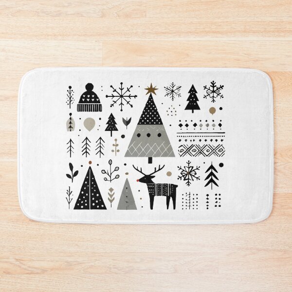 Item preview, Scandinavian Christmas Winter Elements with Reindeer designed and sold by HandicraftArt.