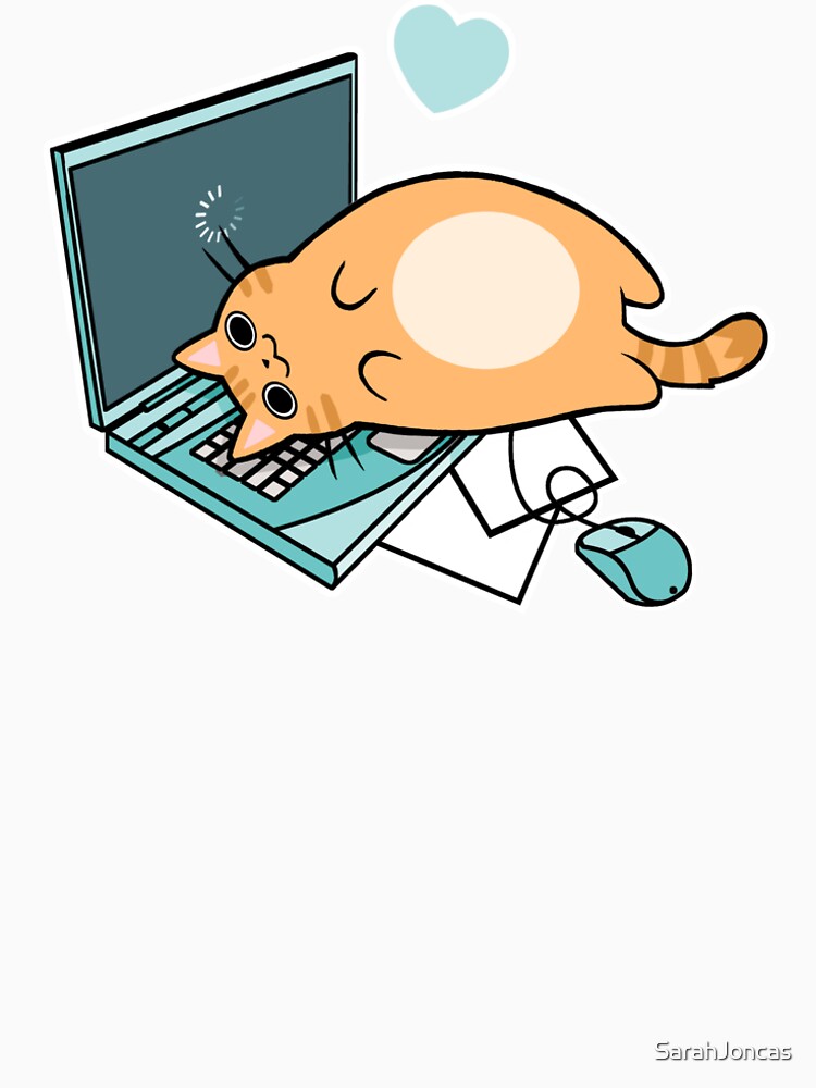 Nette Laptop-Katze von SarahJoncas