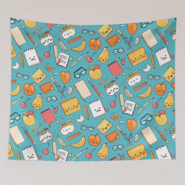 Item preview, Colorful Kawaii Patterns Featuring Animals and Food designed and sold by Piotrek0001.