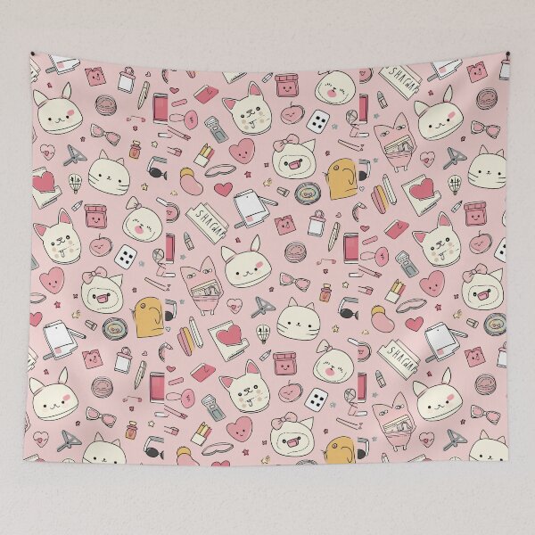Item preview, Colorful Kawaii Patterns Featuring Animals and Food designed and sold by Piotrek0001.