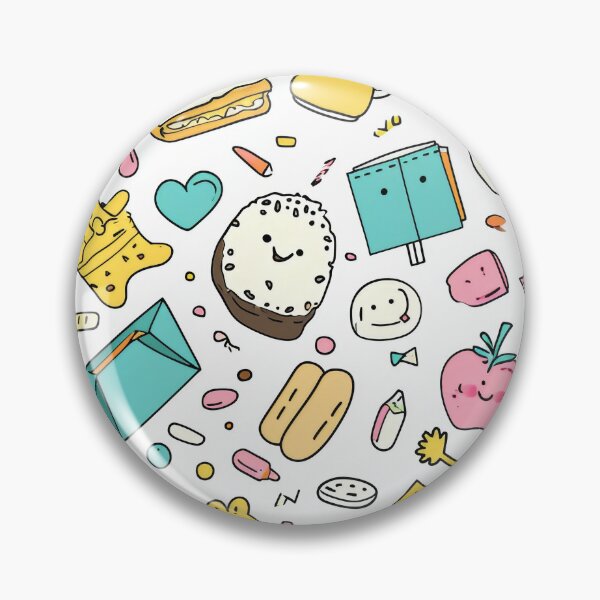Item preview, Colorful Kawaii Patterns Featuring Animals and Food designed and sold by Piotrek0001.