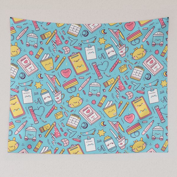 Item preview, Colorful Kawaii Patterns Featuring Animals and Food designed and sold by Piotrek0001.