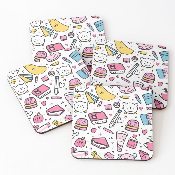Item preview, Colorful Kawaii Patterns Featuring Animals and Food designed and sold by Piotrek0001.