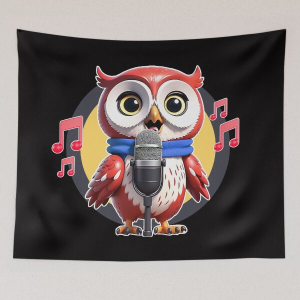 Item preview, Owl jolson cute owl sticker Essential t-shirt design designed and sold by Raju-Creative.