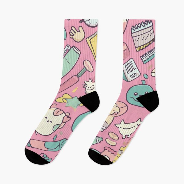 Item preview, Colorful Kawaii Patterns Featuring Animals and Food designed and sold by Piotrek0001.