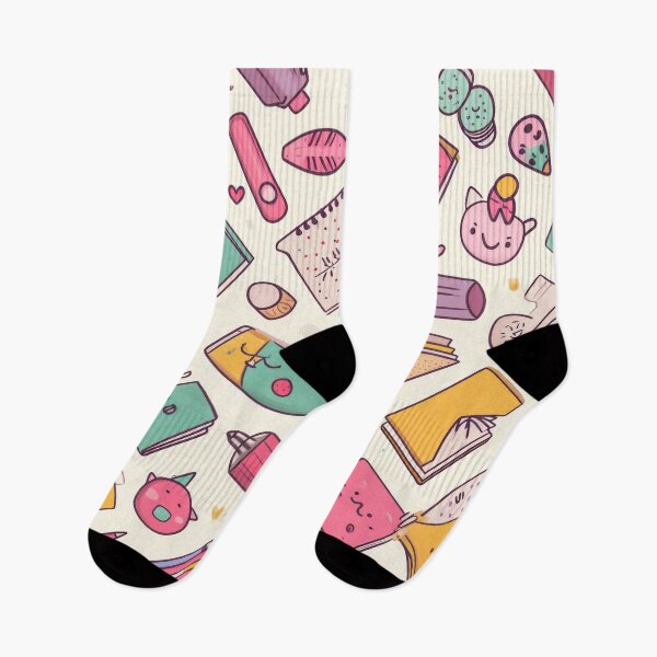 Item preview, Colorful Kawaii Patterns Featuring Animals and Food designed and sold by Piotrek0001.