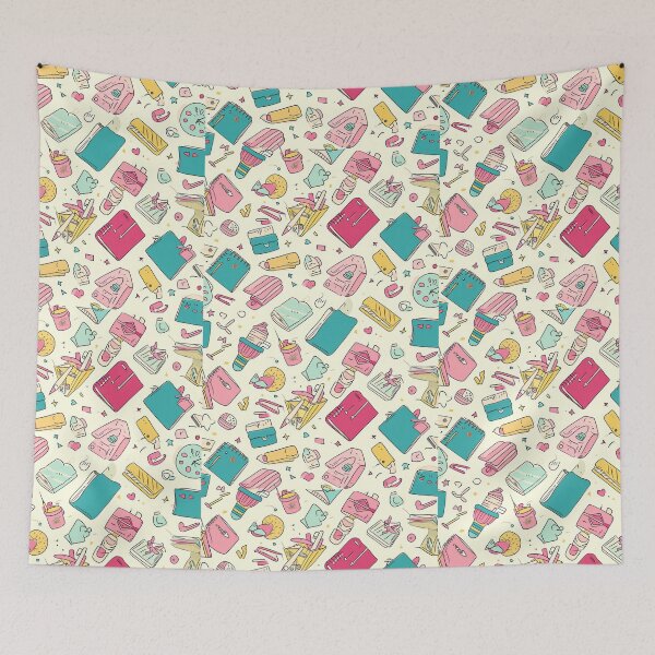 Item preview, Colorful Kawaii Patterns Featuring Animals and Food designed and sold by Piotrek0001.