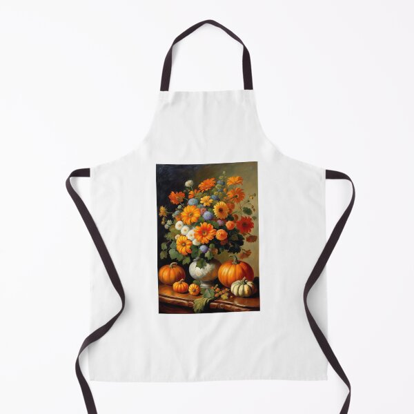 Item preview, Halloween Pumpkins and Autumn Flowers designed and sold by NewAspect.