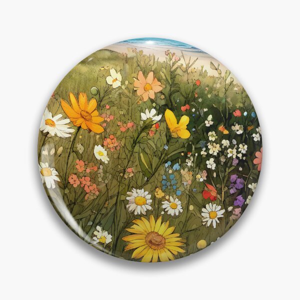 Item preview, Cottagecore Wildflowers Coastal Boho Style Countryside 1 of 4 designed and sold by Beachy.