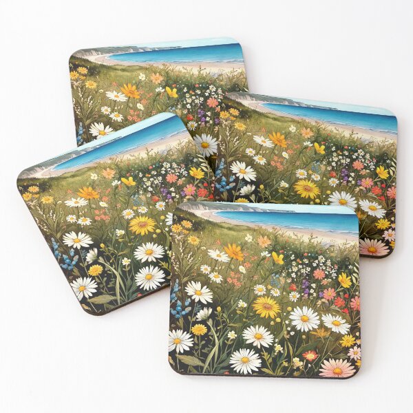 Item preview, Cottagecore Wildflowers Coastal Boho Style Countryside 1 of 4 designed and sold by Beachy.