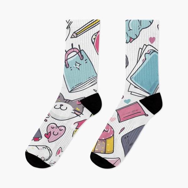 Item preview, Colorful Kawaii Patterns Featuring Animals and Food designed and sold by Piotrek0001.