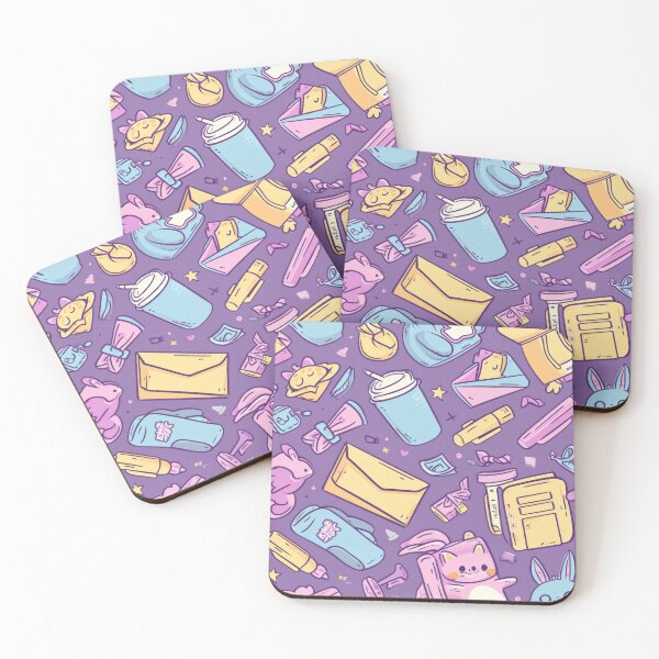Item preview, Colorful Kawaii Patterns Featuring Animals and Food designed and sold by Piotrek0001.