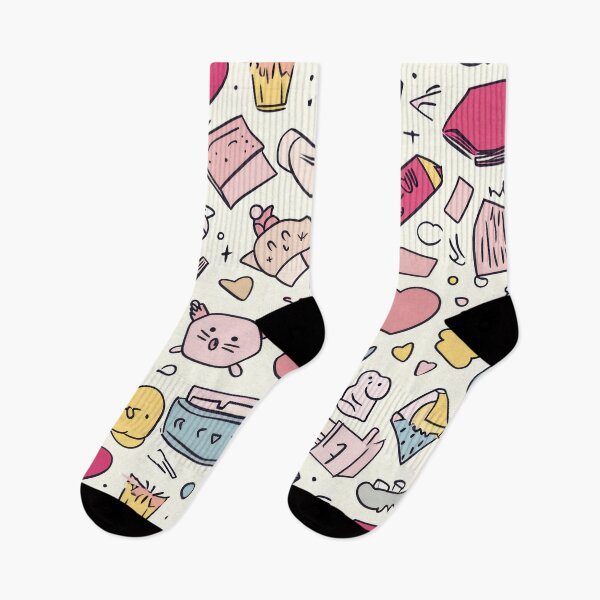 Item preview, Colorful Kawaii Patterns Featuring Animals and Food designed and sold by Piotrek0001.