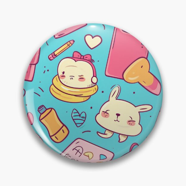 Item preview, Colorful Kawaii Patterns Featuring Animals and Food designed and sold by Piotrek0001.