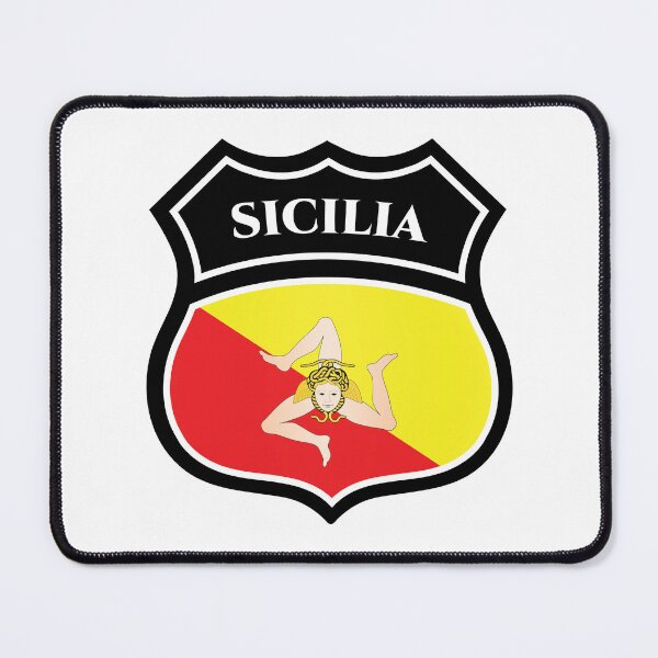 Item preview, Sicilia shield flag emblem designed and sold by EmeraldeaArt.