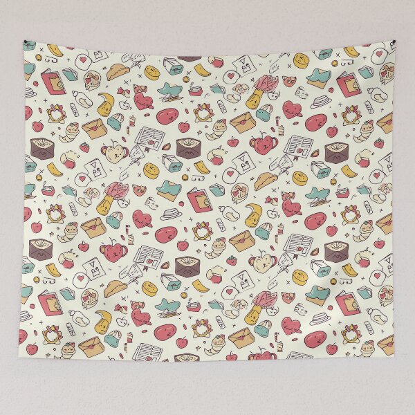 Item preview, Colorful Kawaii Patterns Featuring Animals and Food designed and sold by Piotrek0001.