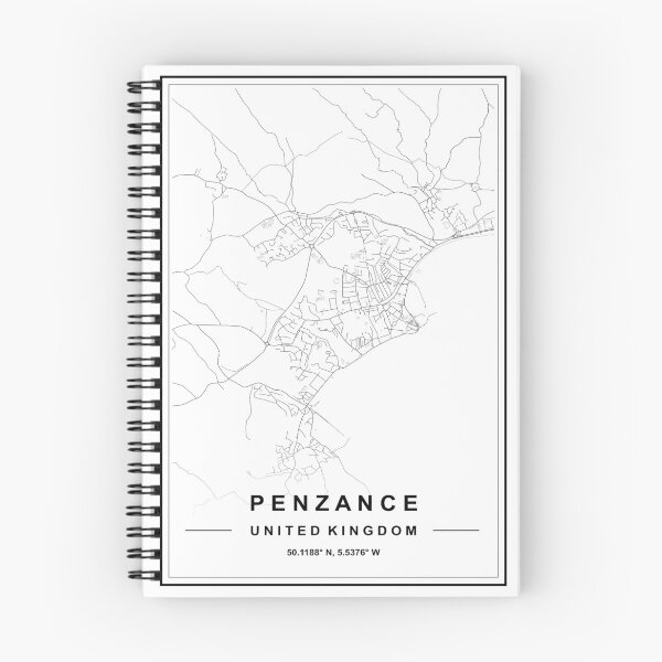 Item preview, Penzance Map designed and sold by SHAMPAIN-ART-CO.