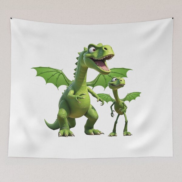 Item preview, Trogdor the Burninator Dragon sticker and t-shirt design designed and sold by Raju-Creative.