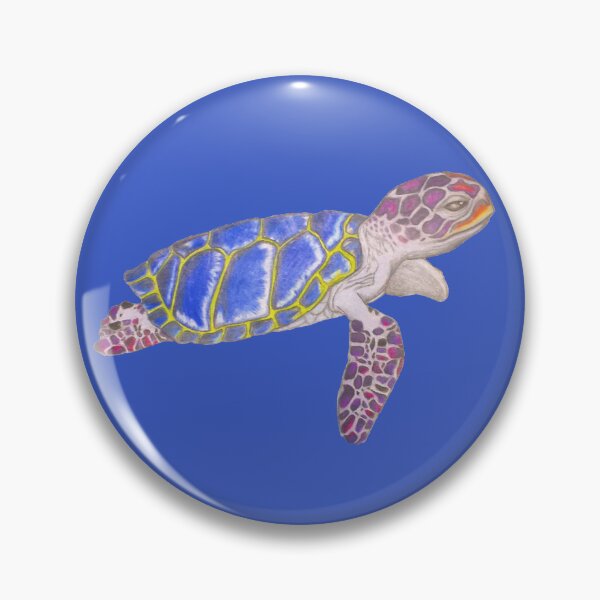 Item preview, Vibrant Multicolored Sea Turtle designed and sold by W1nt3rs.