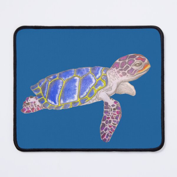 Item preview, Vibrant Multicolored Sea Turtle designed and sold by W1nt3rs.