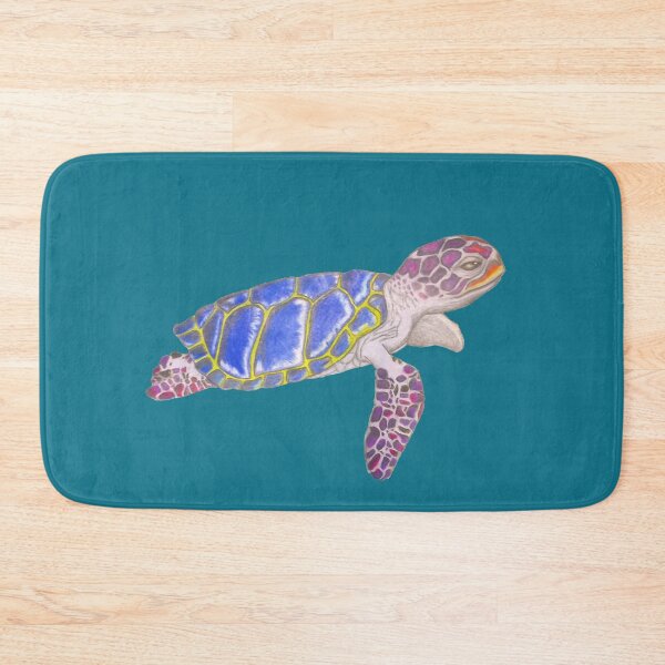 Item preview, Vibrant Multicolored Sea Turtle designed and sold by W1nt3rs.