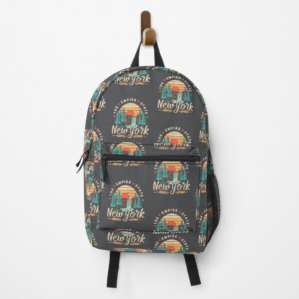 Item preview, New York - Vintage Sunset - Travel Badge designed and sold by Amazing States of America.