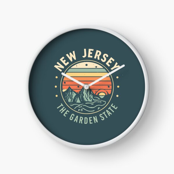 Item preview, New Jersey - Vintage Sunset - Travel Badge designed and sold by Amazing States of America.
