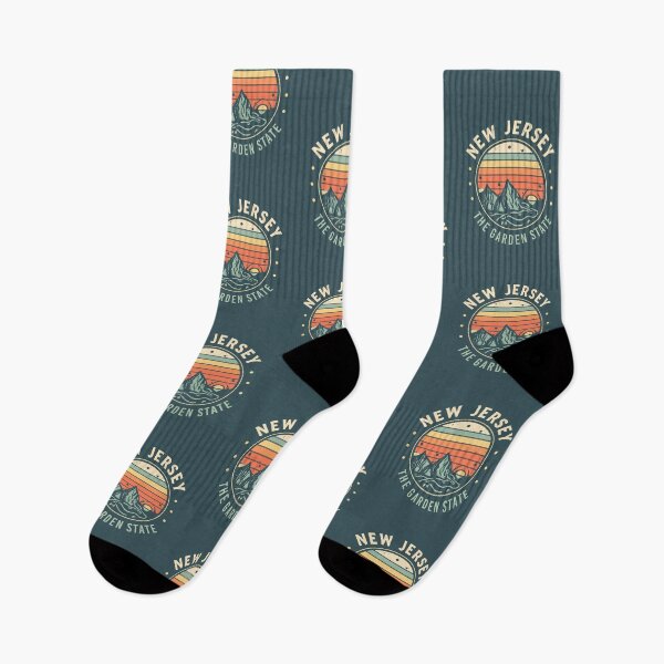 Item preview, New Jersey - Vintage Sunset - Travel Badge designed and sold by Amazing States of America.