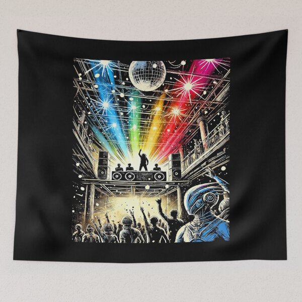 Item preview, Vibrant Nightclub DJ Graphic Design designed and sold by Tabu Touch.