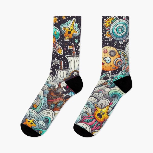 Item preview, falcon88 Pirates of the Space Nebula (Doodle Style) designed and sold by Imaginarium of Chaos falcon88 .