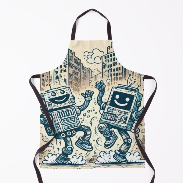 Item preview, falcon88 "Post-Apocalyptic Robot Dance-Off (Doodle Style) designed and sold by Imaginarium of Chaos falcon88 .
