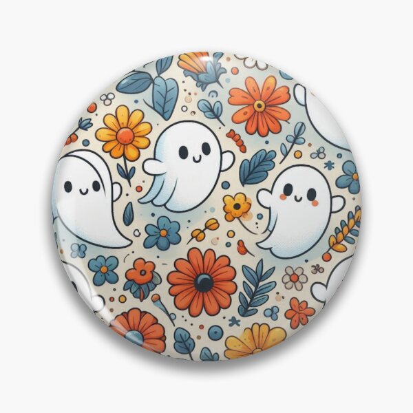 Item preview, Floral Happy Spooky Ghost  designed and sold by DeeCeeFashion.