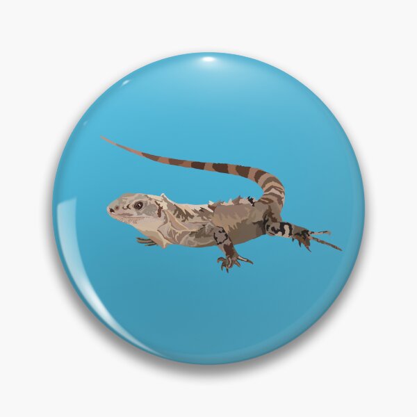 Item preview, U is for Utilia Spiny Tailed Iguana,Utila Spiny-Tailed Iguana Illustration – Rare and Distinctive Caribbean Reptile Artwork designed and sold by PrettylittlepastelUk.