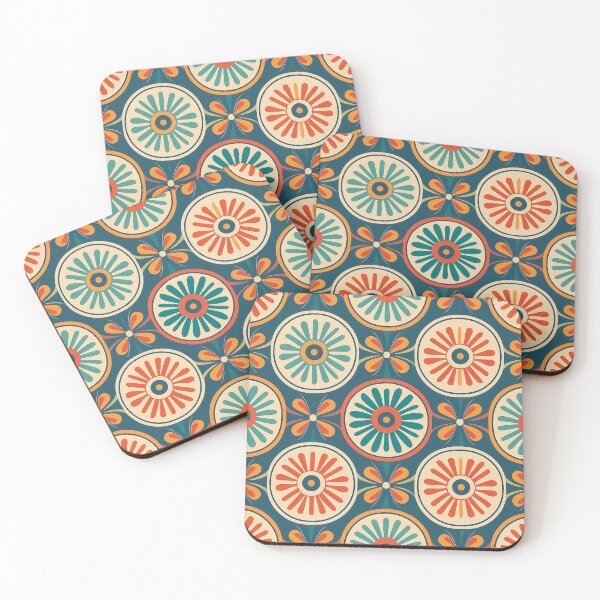 Item preview, A retro-inspired medallion pattern with bold, graphic medallions and vintage colors. designed and sold by HEMRO.