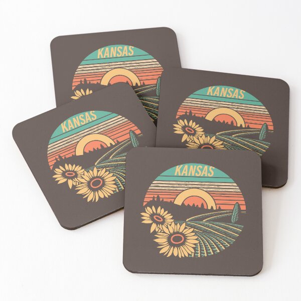 Item preview, Kansas - Vintage Sunset - Travel Badge designed and sold by Amazing States of America.