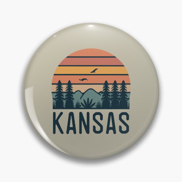 Item preview, Kansas - Vintage Sunset - Travel Badge designed and sold by Amazing States of America.