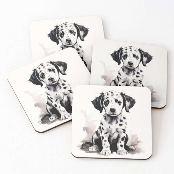 Item preview, Vintage Dog Art: Dalmatian Puppy Portrait | Animal Art | Watercolor Painting | Animal Portrait designed and sold by UnhingedBird.