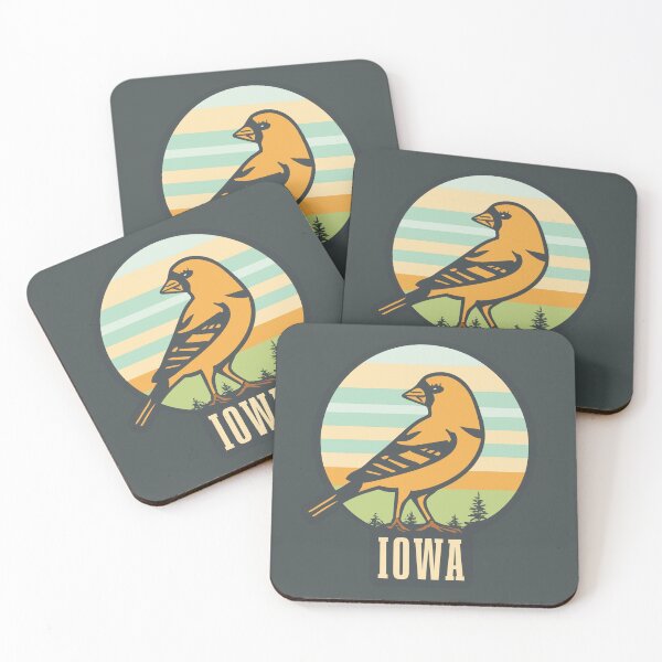 Item preview, Iowa - Vintage Sunset - Travel Badge designed and sold by Amazing States of America.