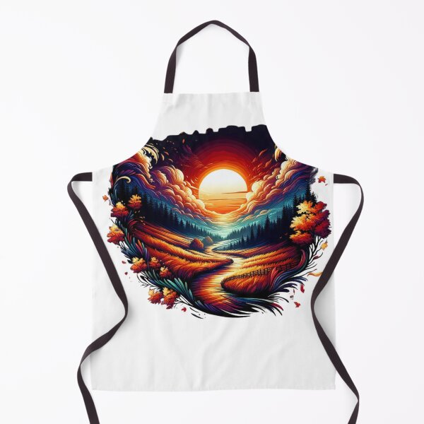 Item preview, Sunset Dreamscape over Rolling Autumn Hills designed and sold by katgosnice.