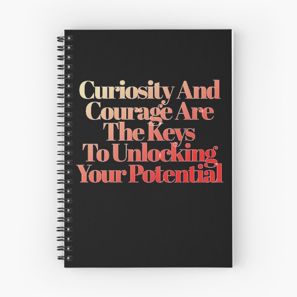 Item preview, Curiosity And Courage Are The Keys To Unlocking Your Potential - Inspirational Message designed and sold by signshirtz.