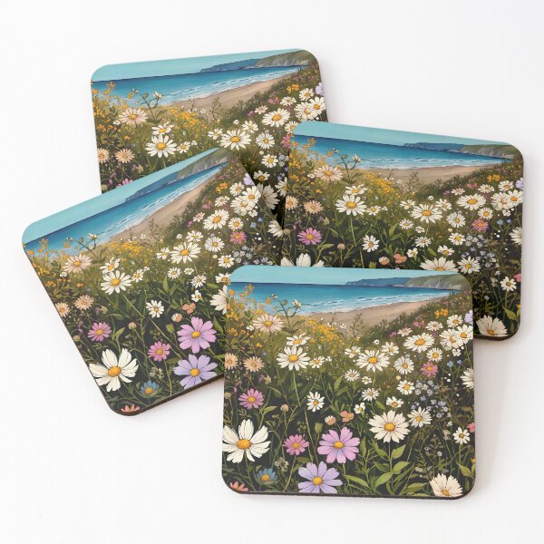 Item preview, Cottagecore Wildflowers Coastal Boho Style Countryside 3 of 4 designed and sold by Beachy.